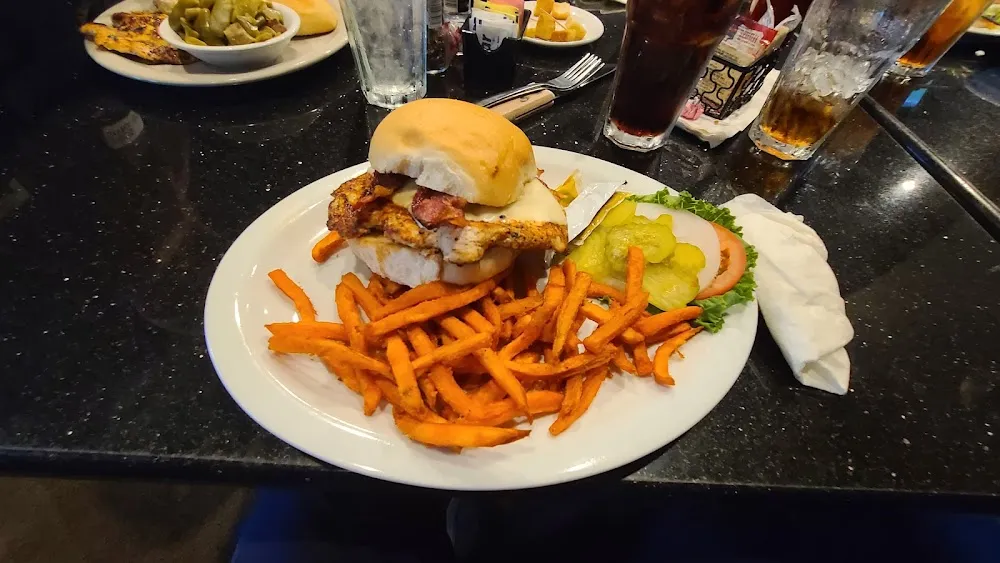 Swiss Chicken with Sweet Potato Fries